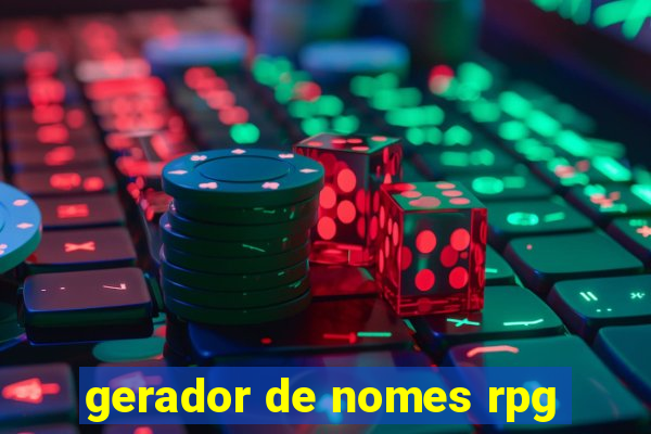 gerador de nomes rpg